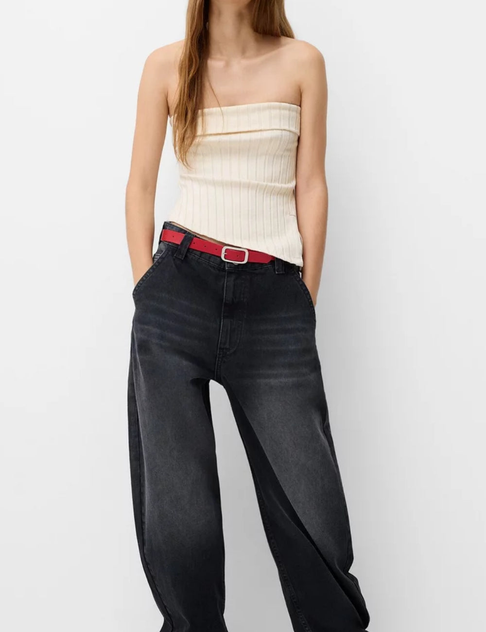 Top Bershka, crem