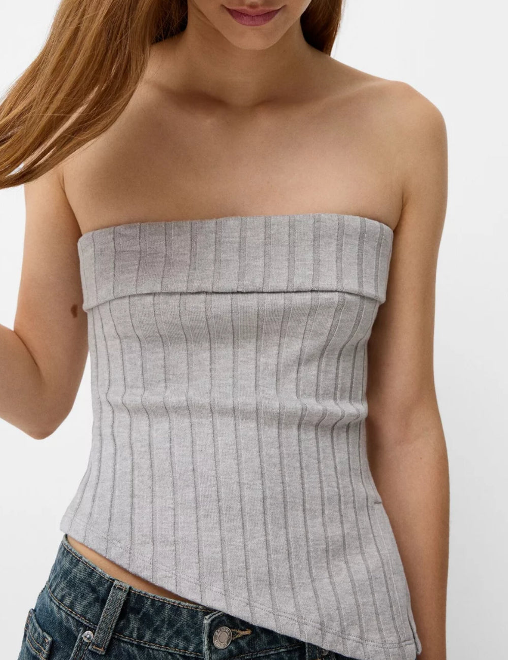 Top Bershka, gri