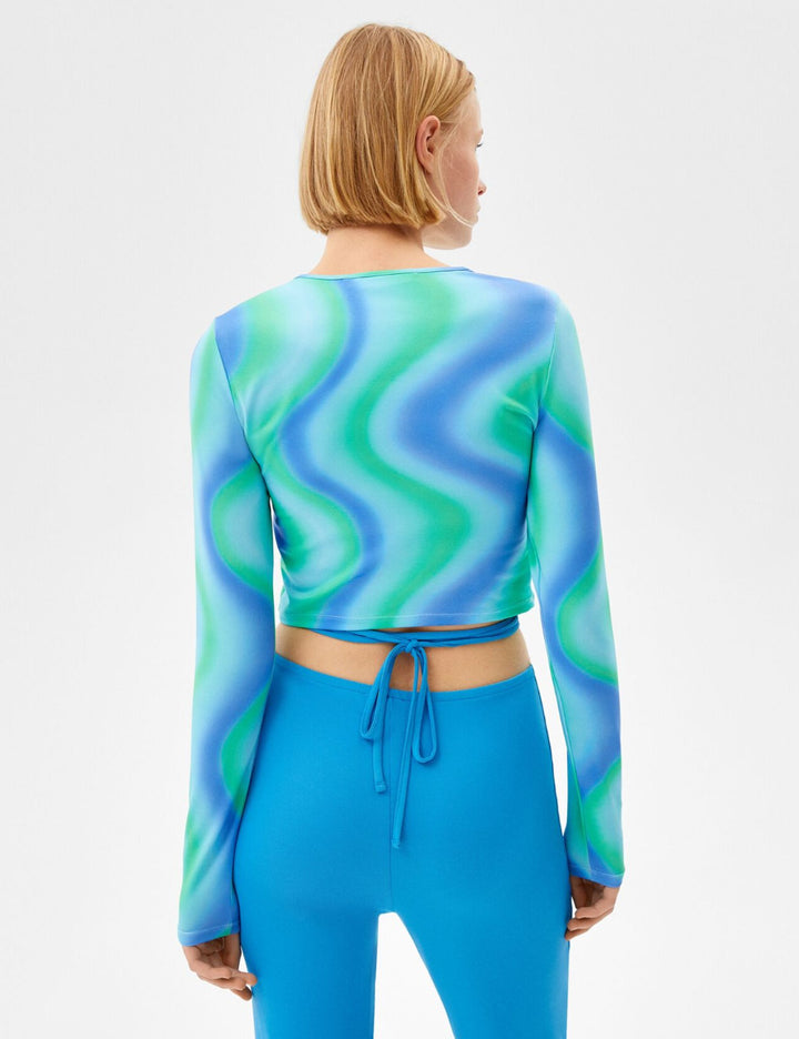 Top Bershka, mix culori