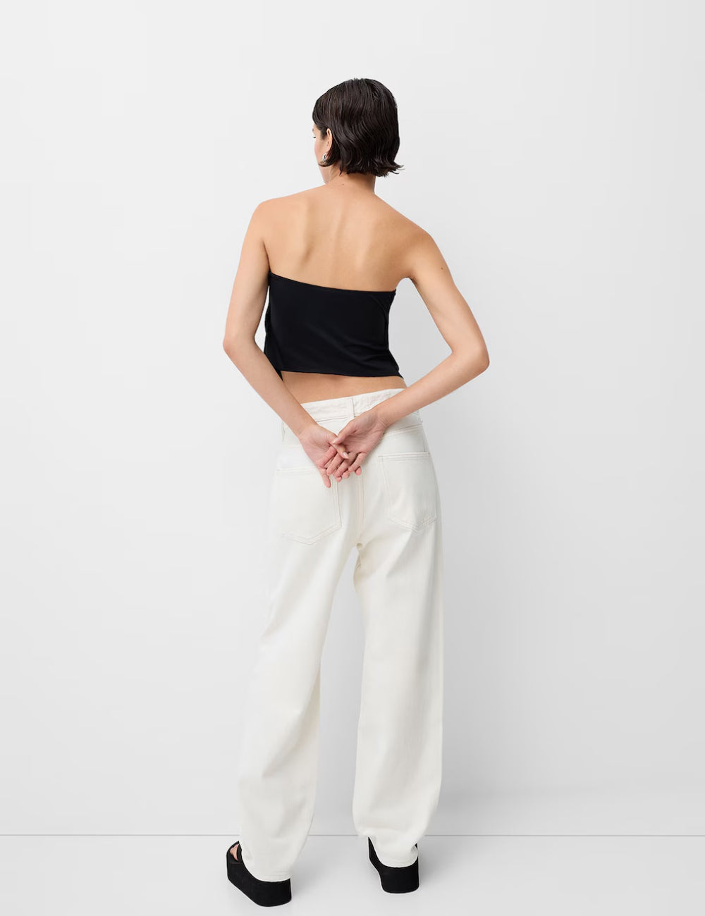 Top Bershka, negru