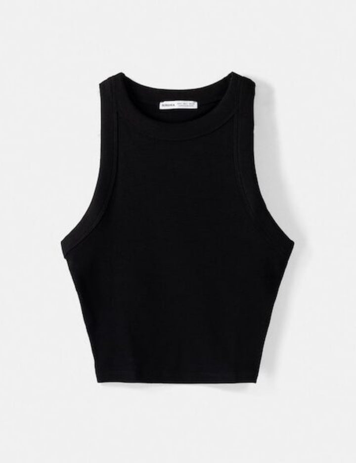 Top Bershka, negru