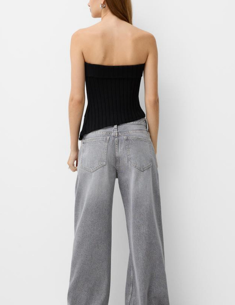 Top Bershka, negru