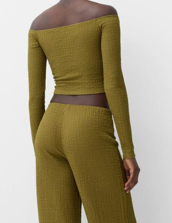 Top Bershka, verde