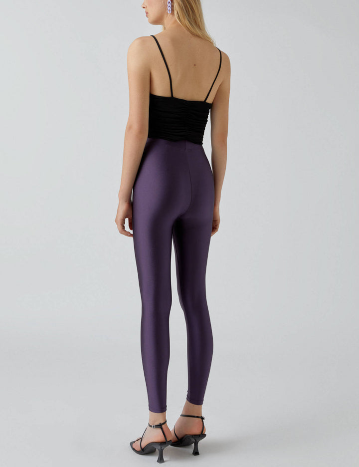 Pull&Bear vékony pántos crop top, fekete