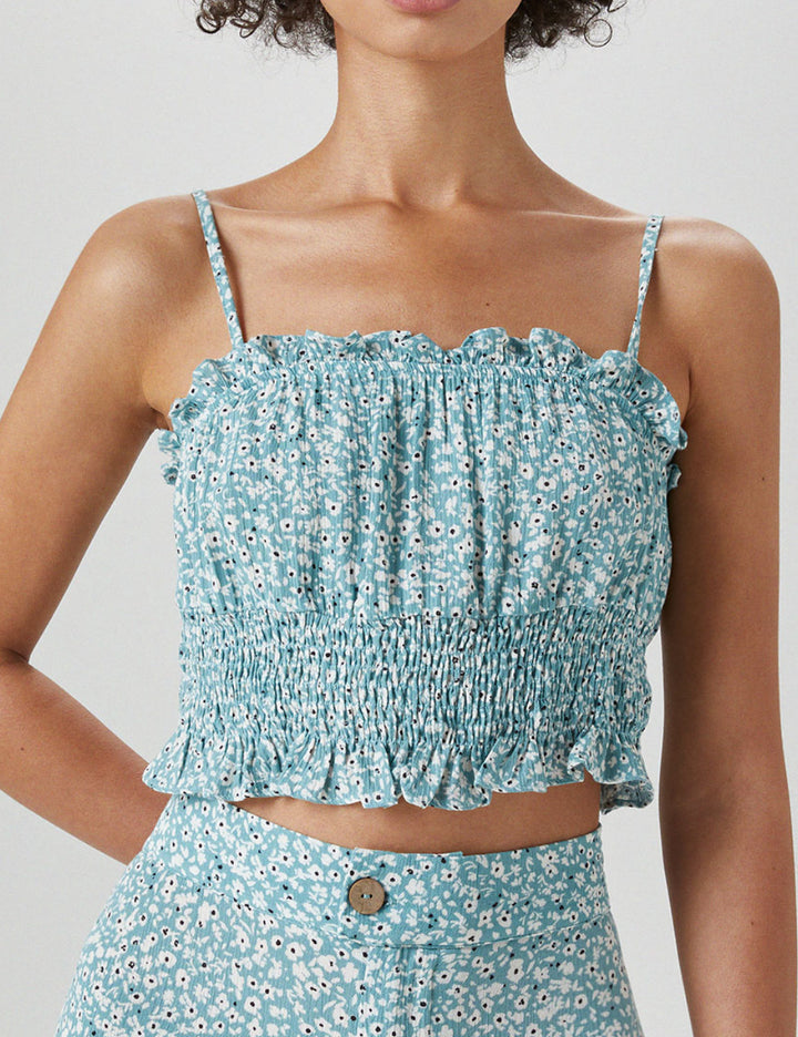 Top cu bretele subtiri Pull&Bear, mix culori