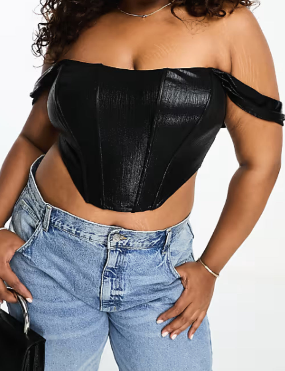 Top Jaded Rose, negru