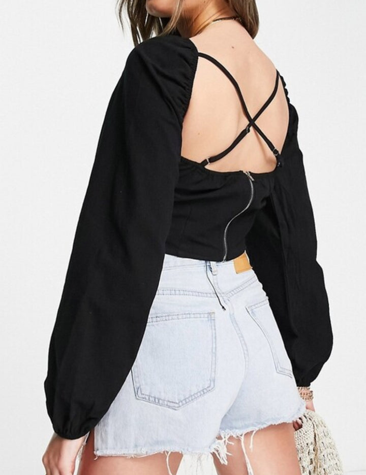 Top Lola May, negru