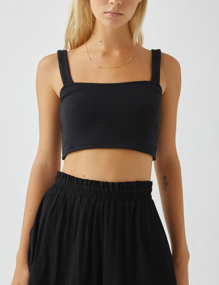 Top Pull&Bear, negru