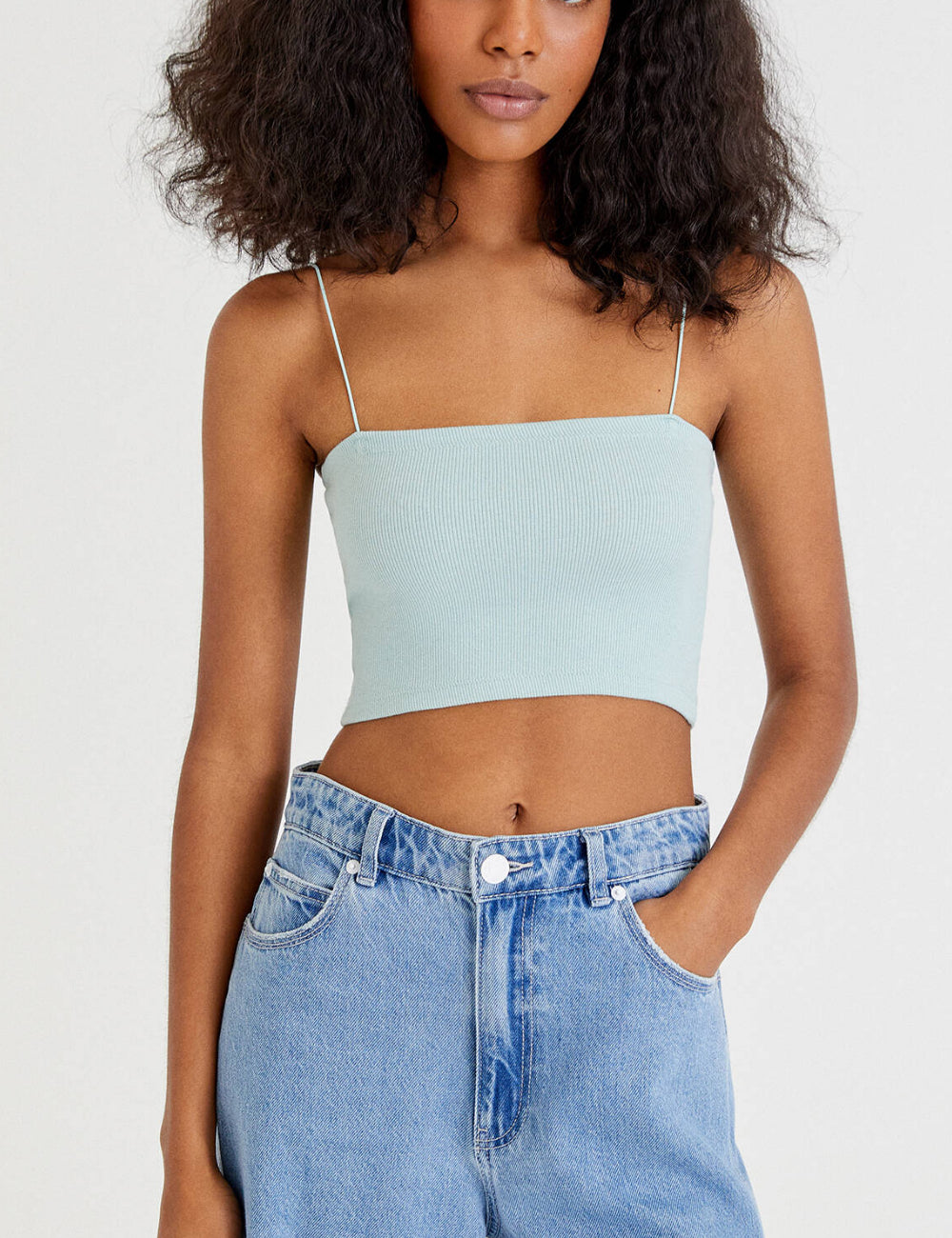 Top Pull&Bear, verde menta