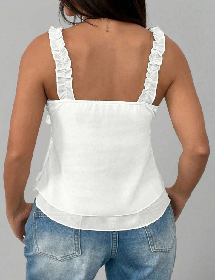 Top Shein Curve+, alb