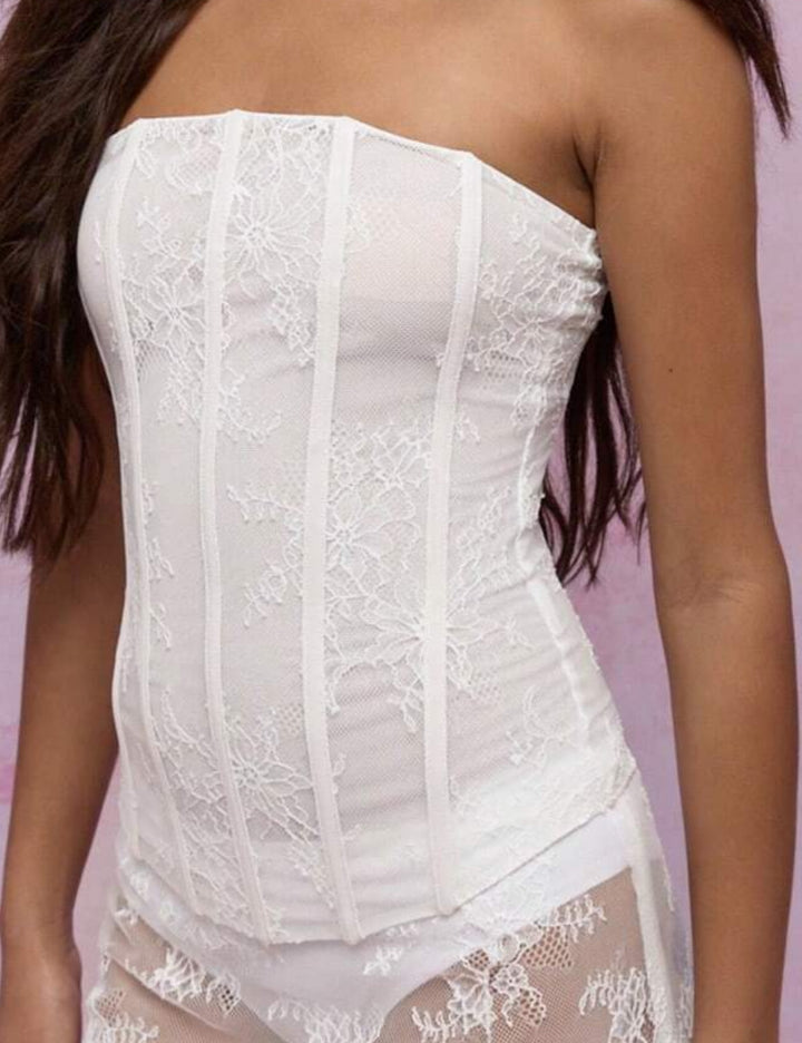 Top Shein Missguided, alb