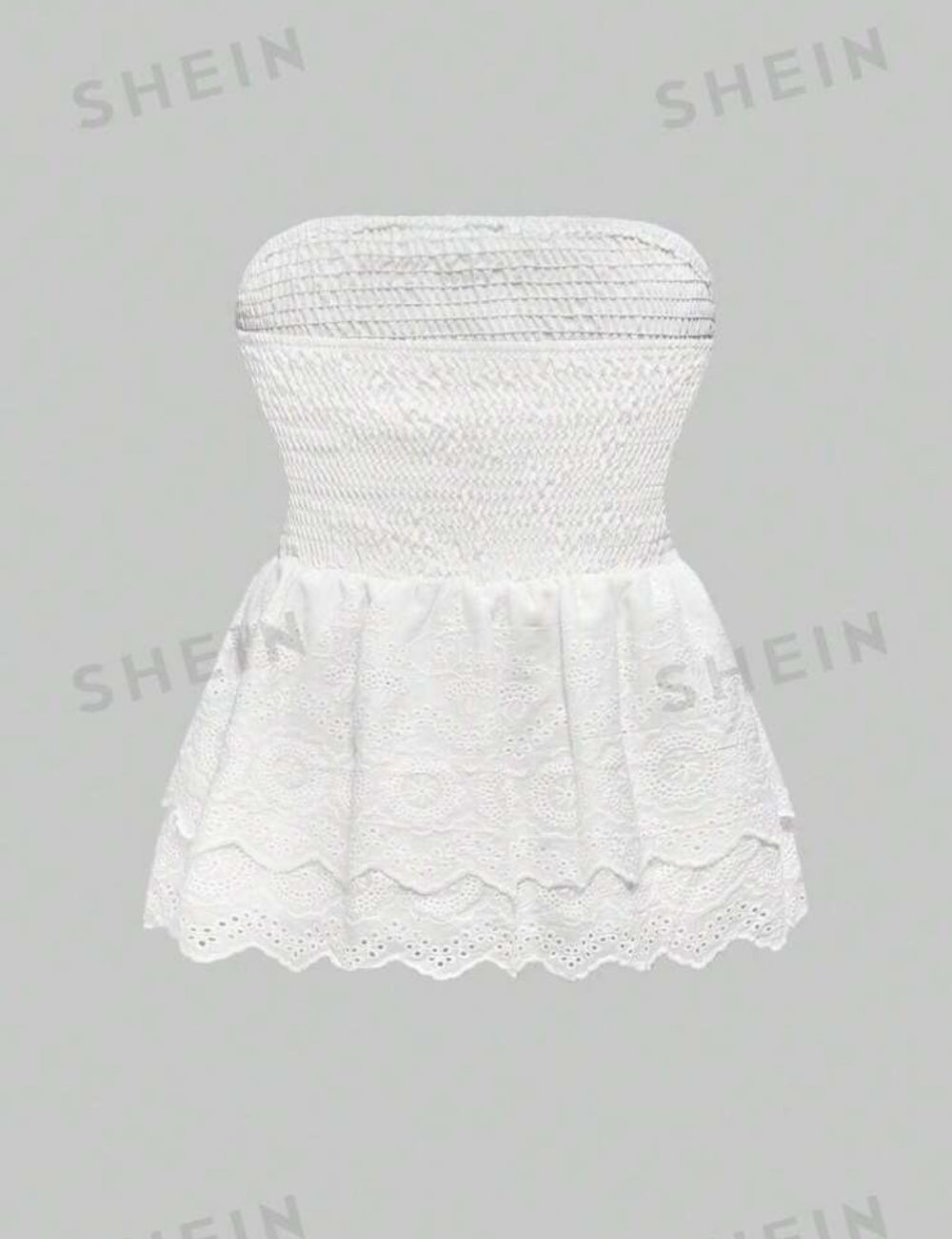 Shein top, fehér
