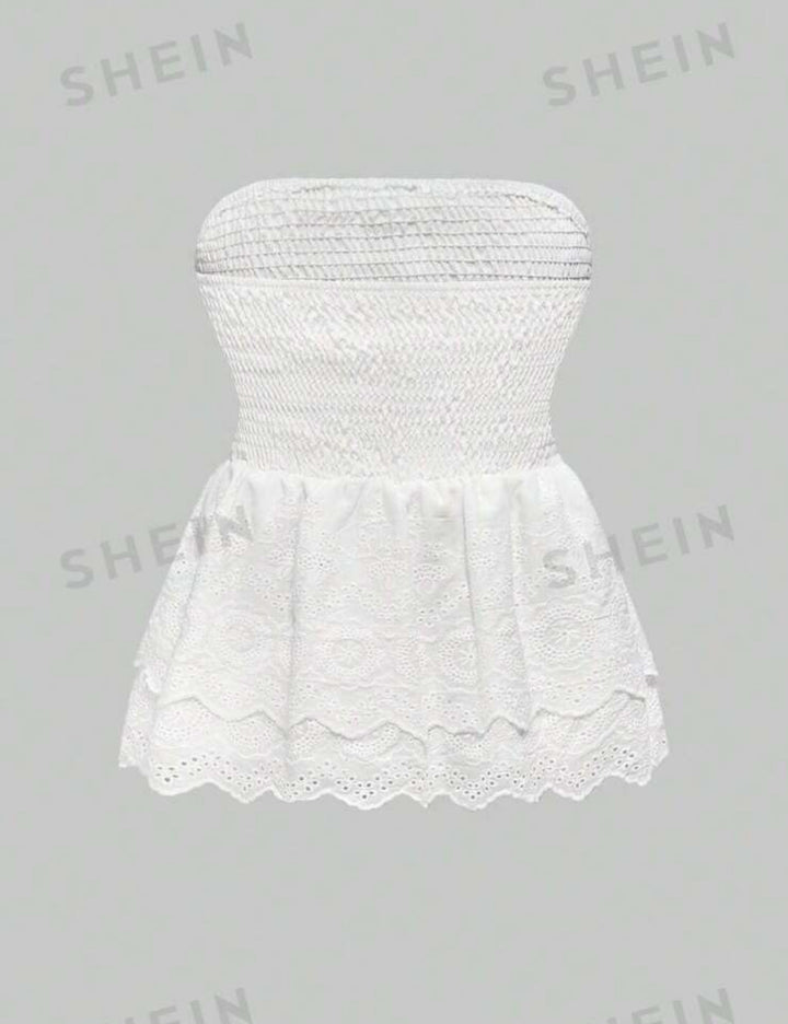 Shein top, fehér