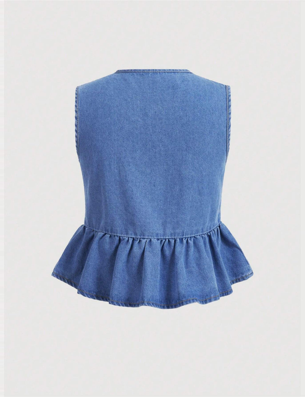 Shein Curve+ felső, kék