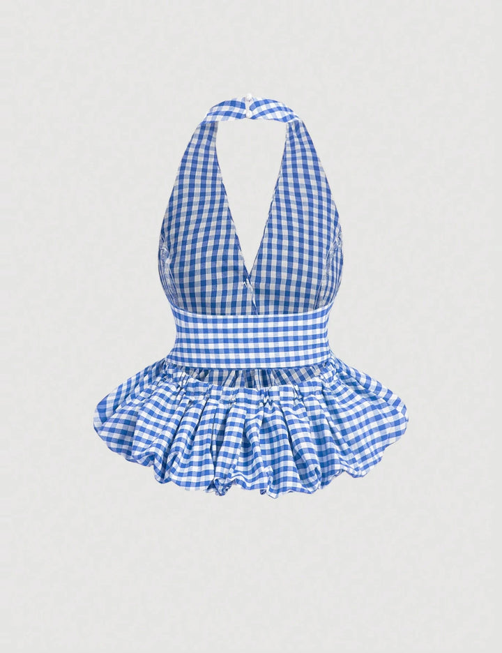 Top Shein, albastru