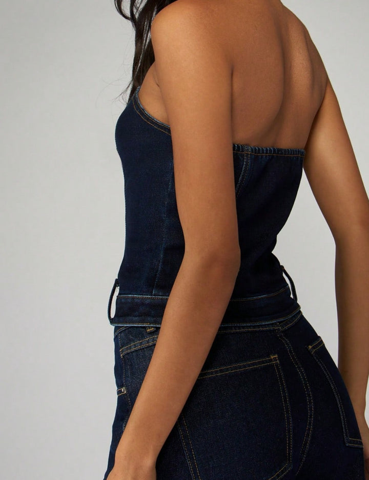 Top Shein Missguided, albastru