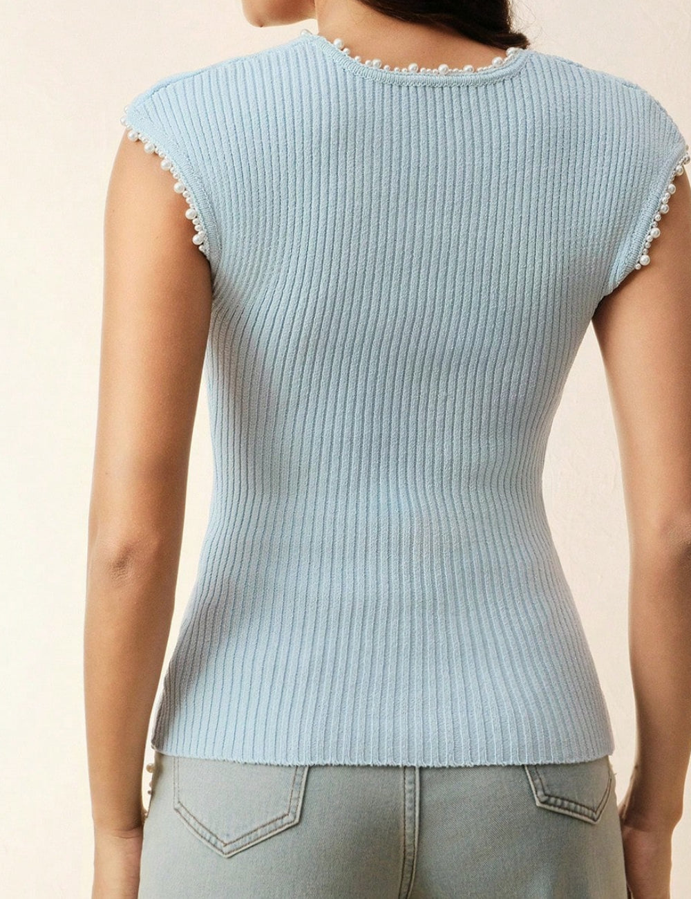 Top Shein, albastru