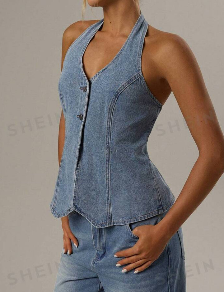 Top Shein Forever 21, albastru