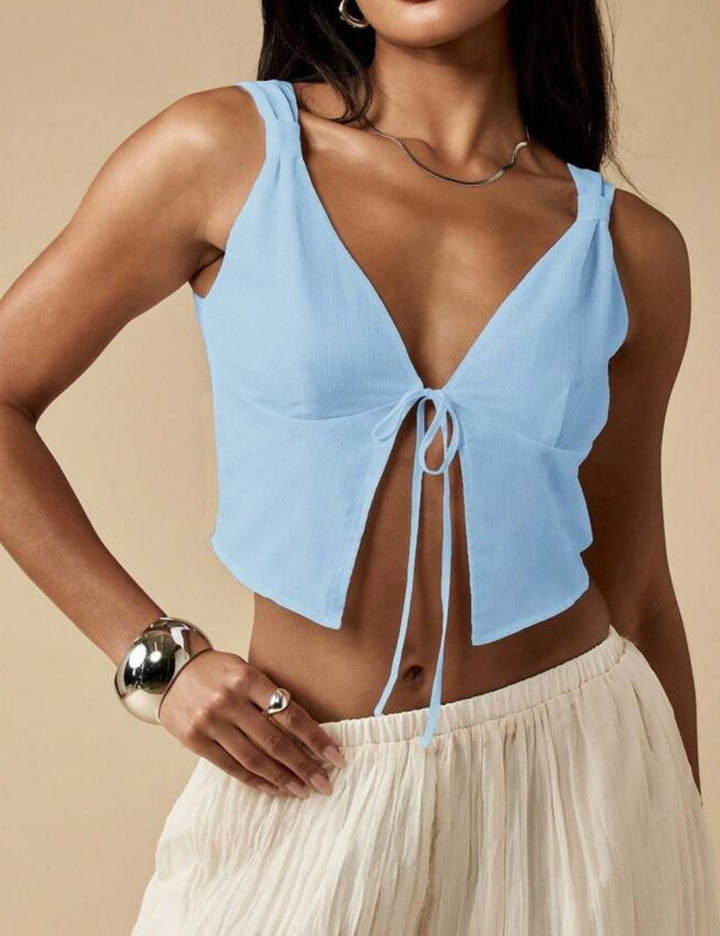 Top Shein Missguided, albastru