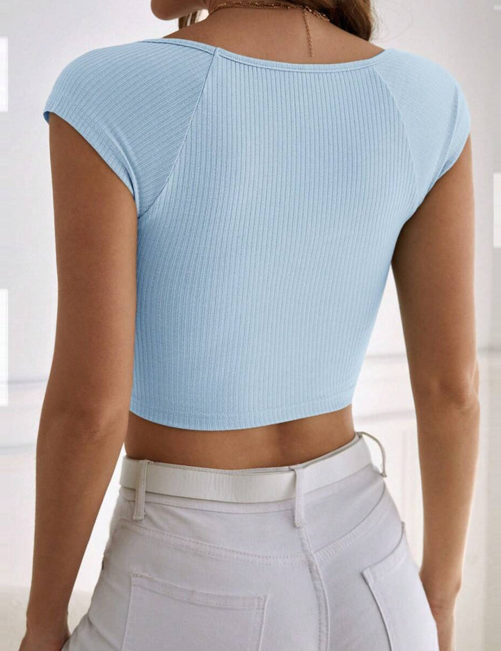 Top Shein, albastru