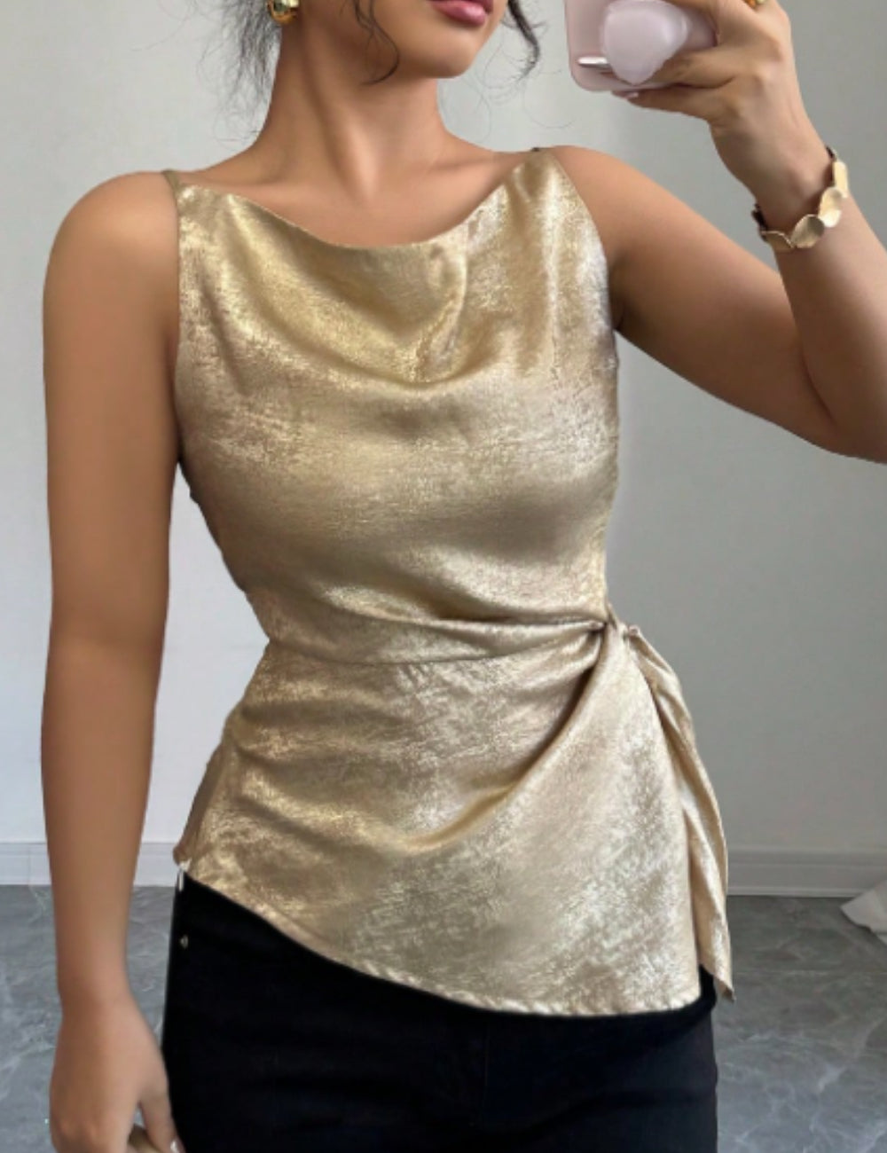Top Shein, auriu
