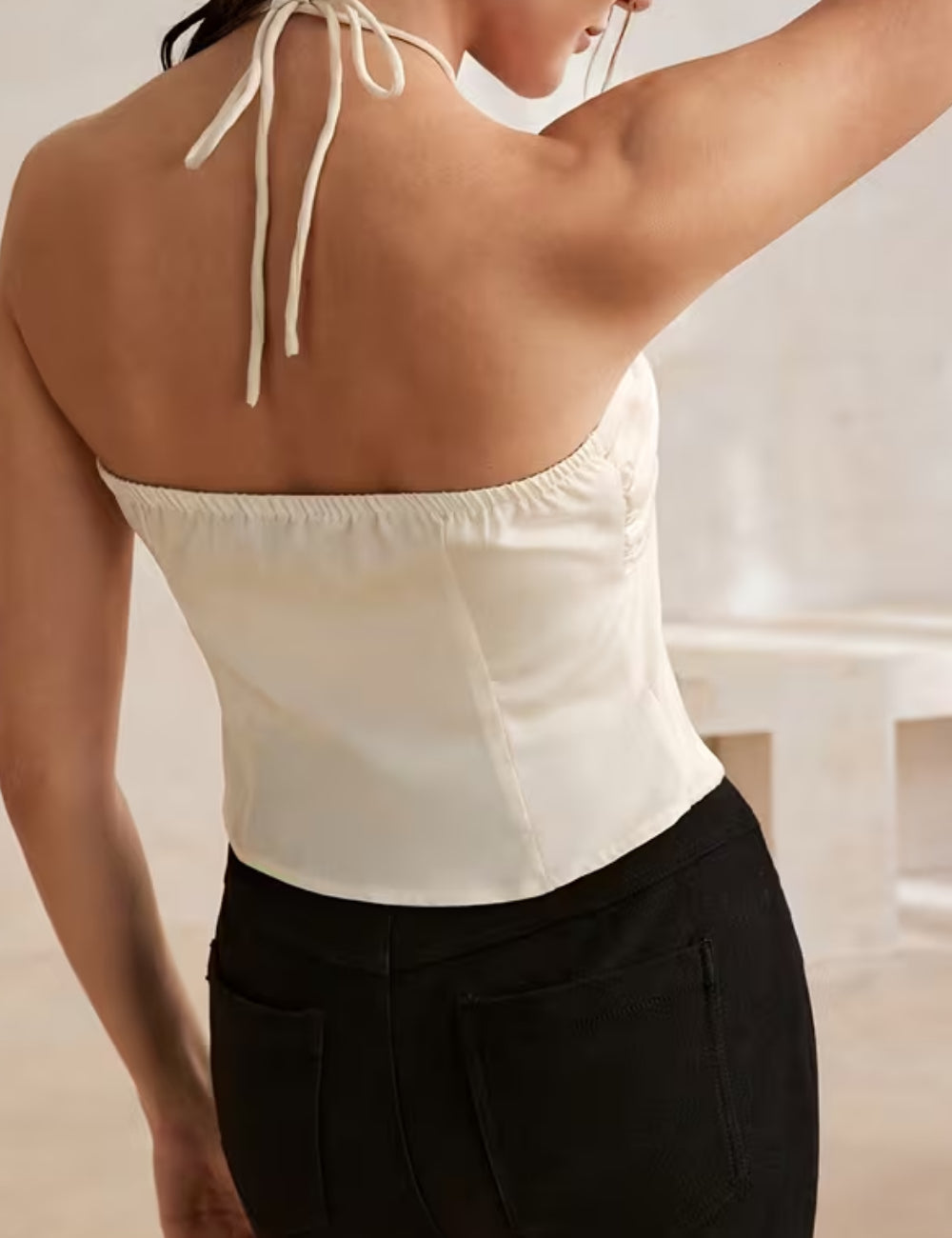 Top Shein, bej