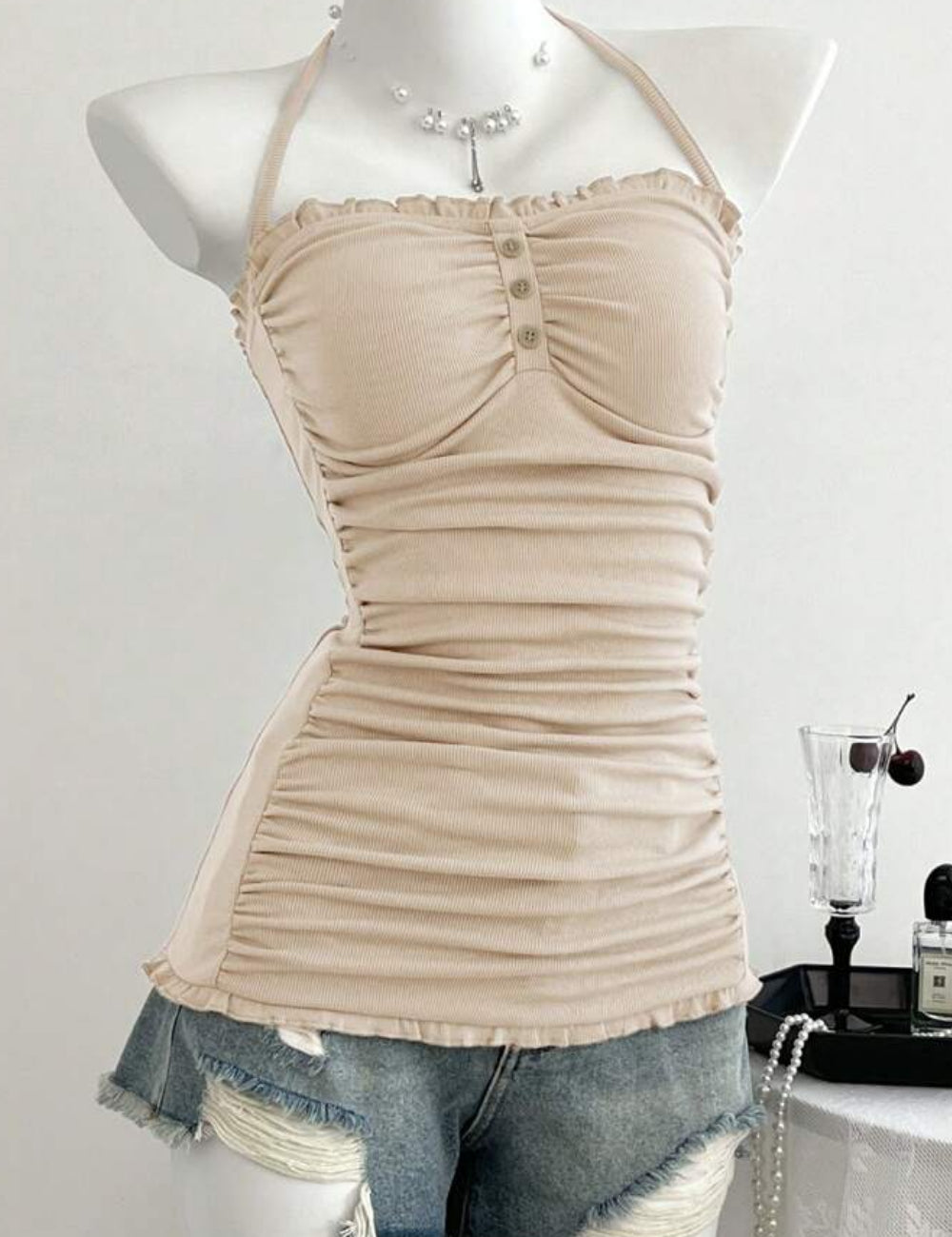 Top Shein, bej