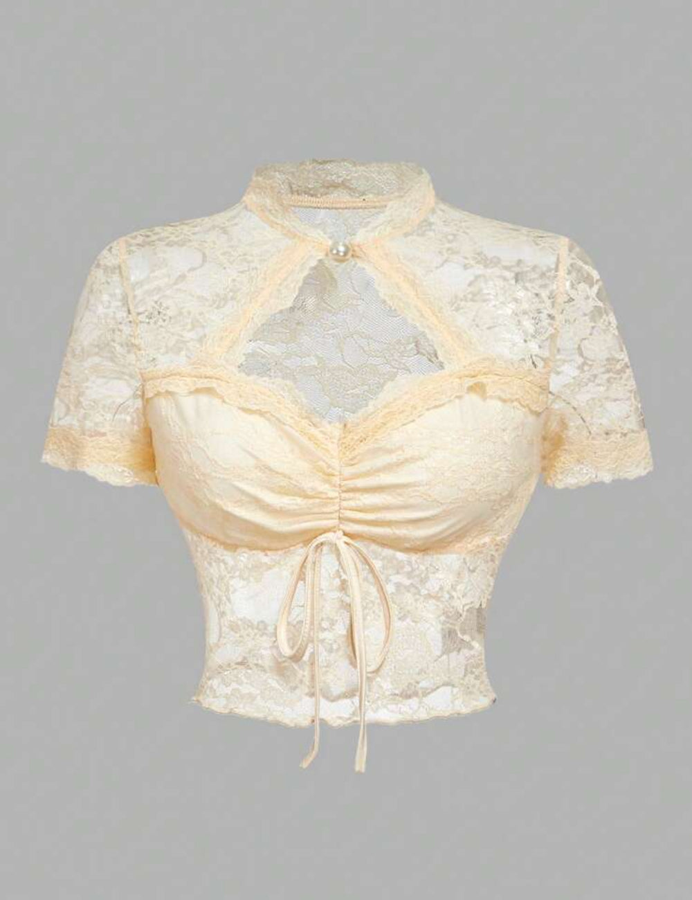 Top Shein, krémszínű