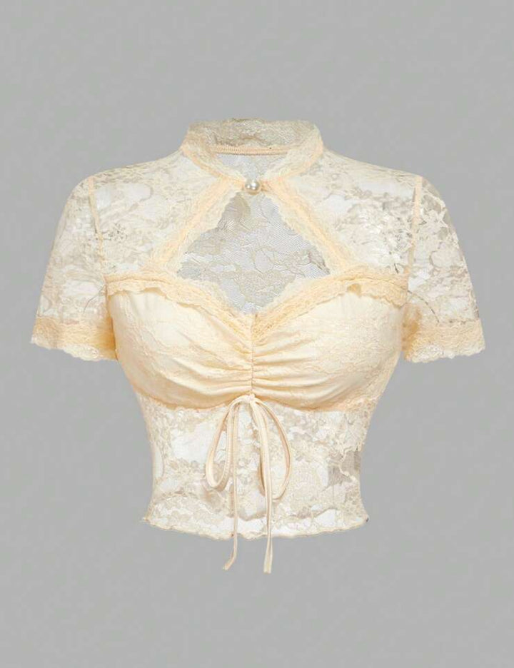 Top Shein, krémszínű