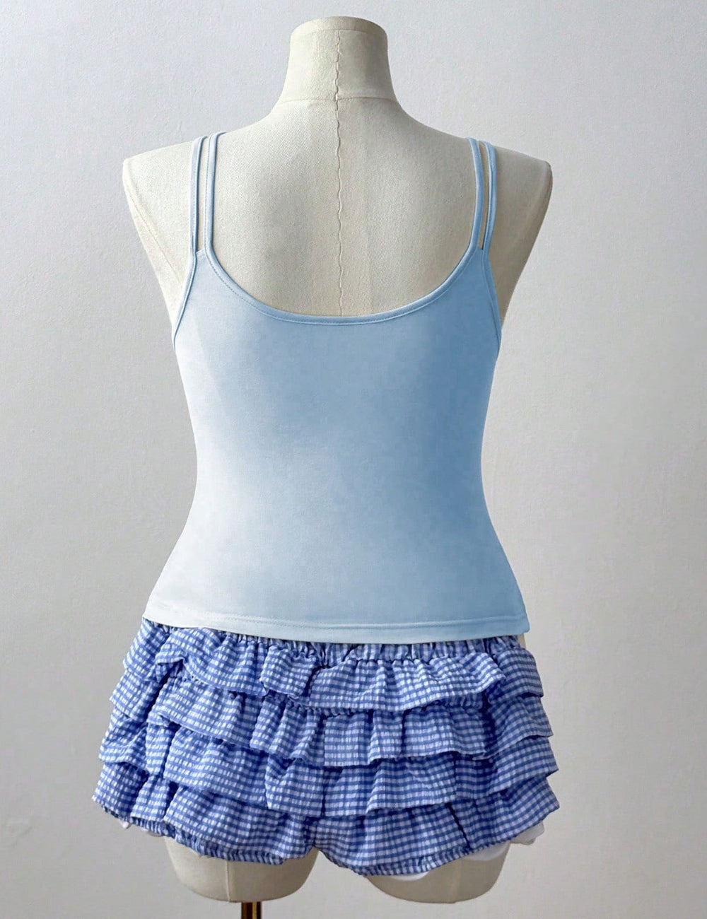 Top Shein Curve+, albastru
