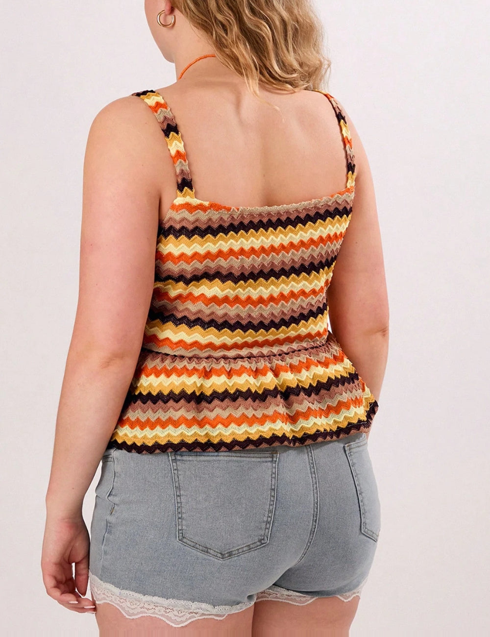 Top Shein Curve+, mix culori