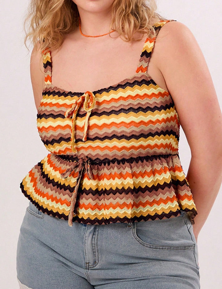 Top Shein Curve+, mix culori