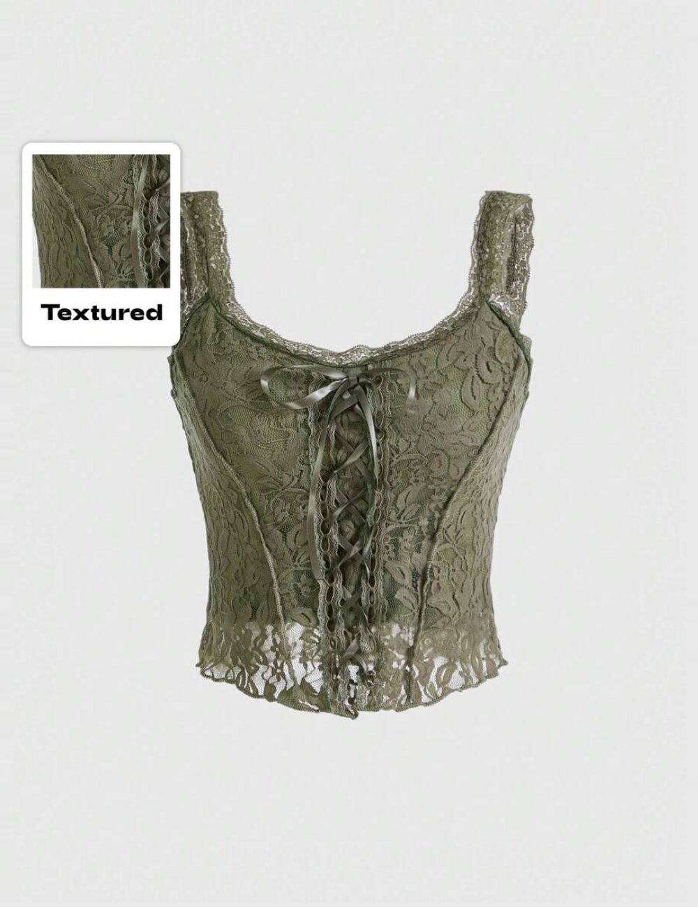 Top SHEIN, kaki