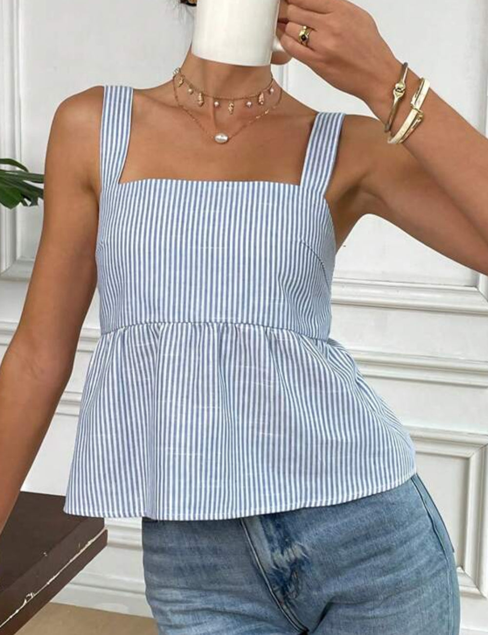 Top Shein, mix culori