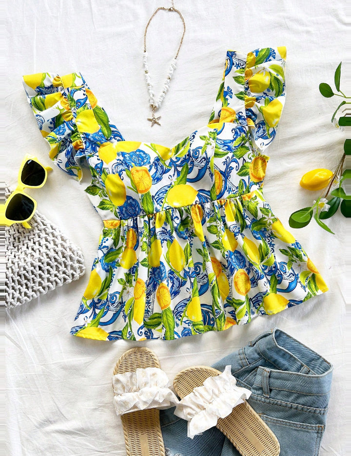 Top Shein, mix culori