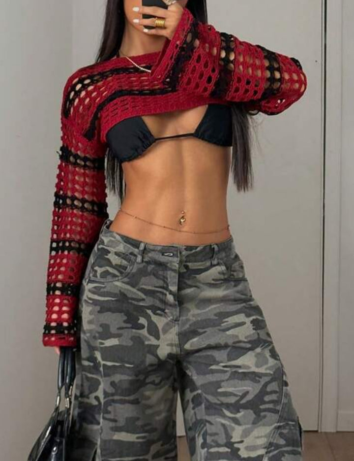 Top Shein, mix culori