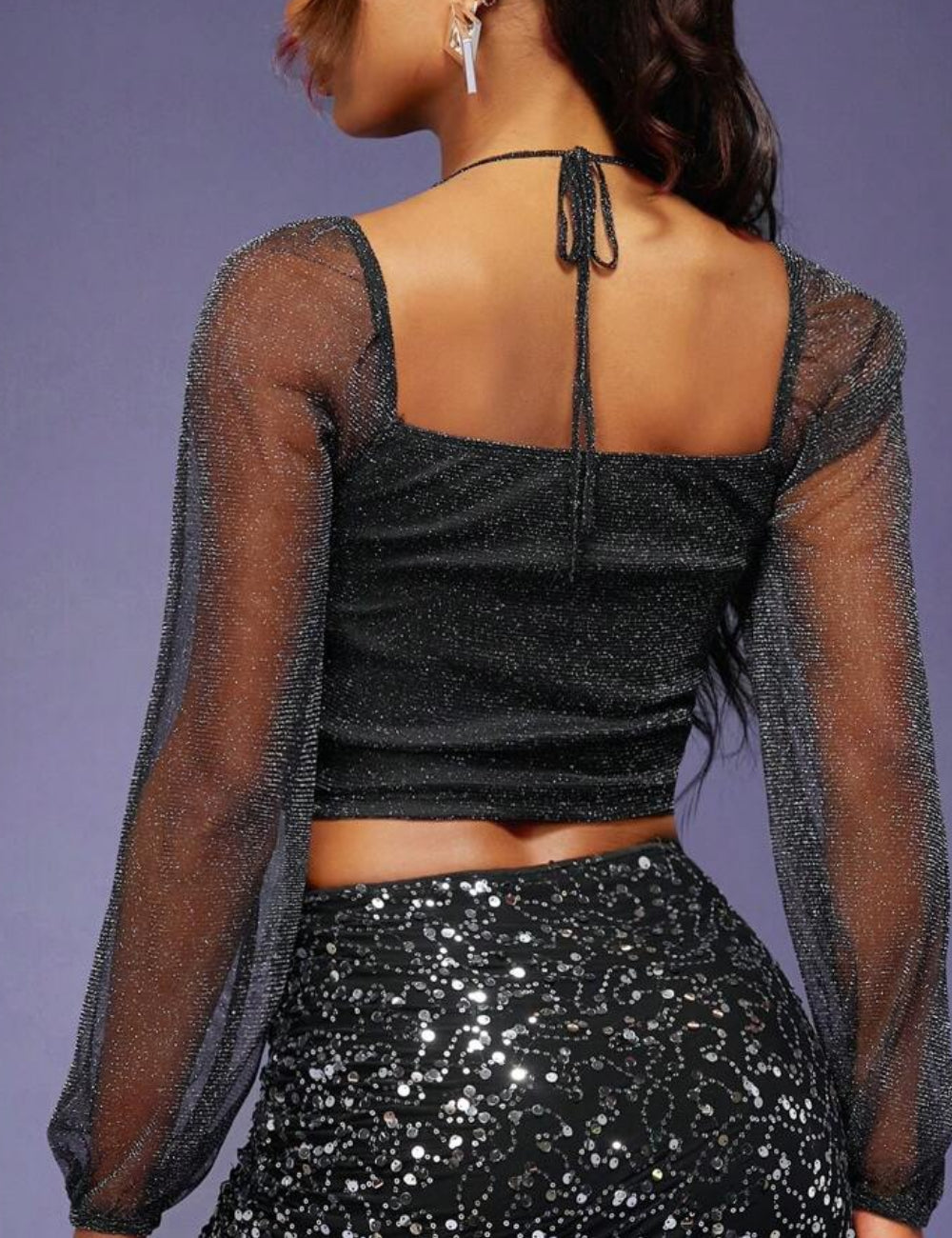 Top Shein, negru