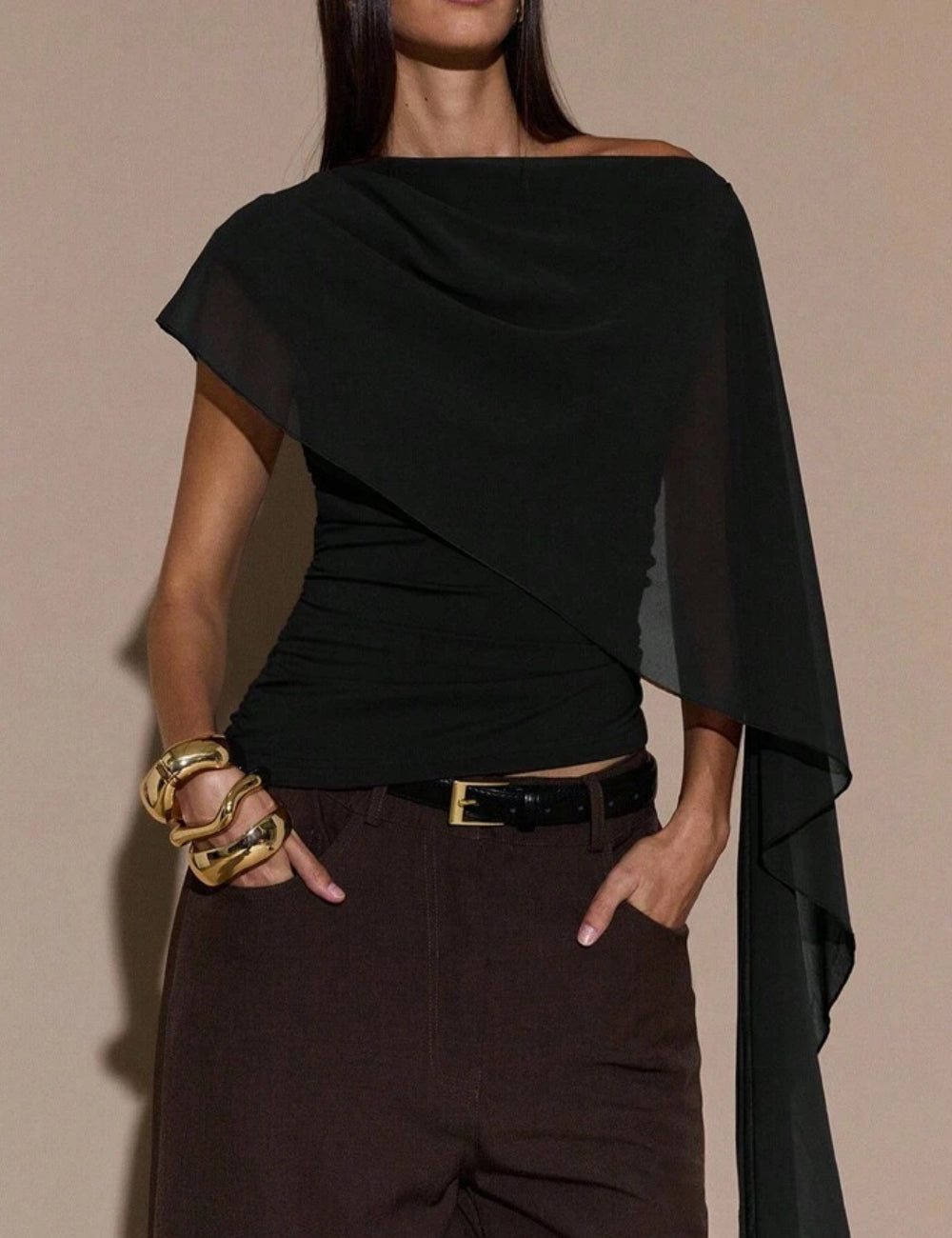 Top Shein, negru