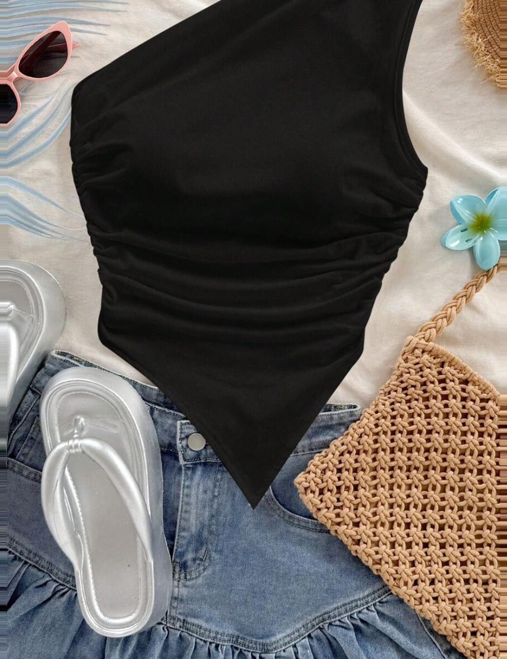 Top Shein, negru