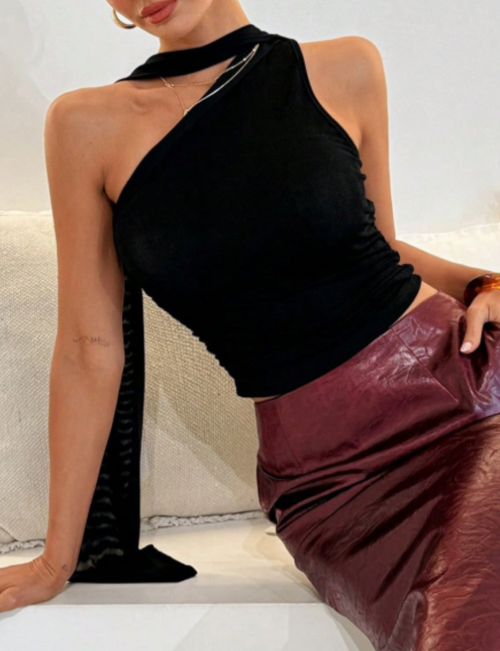 Top Shein, negru