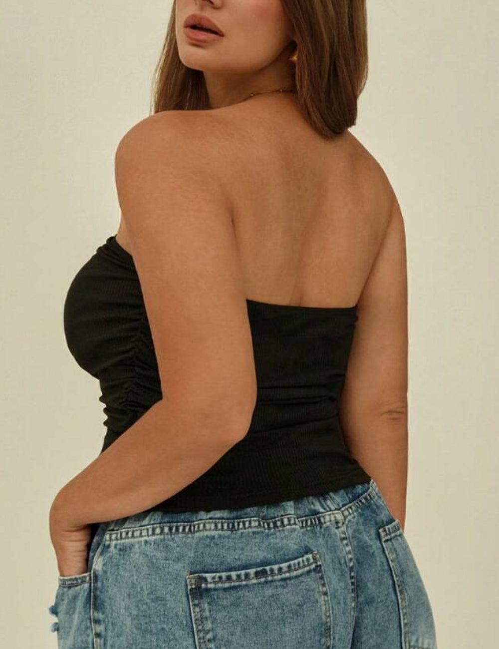 Top Shein Curve+, negru