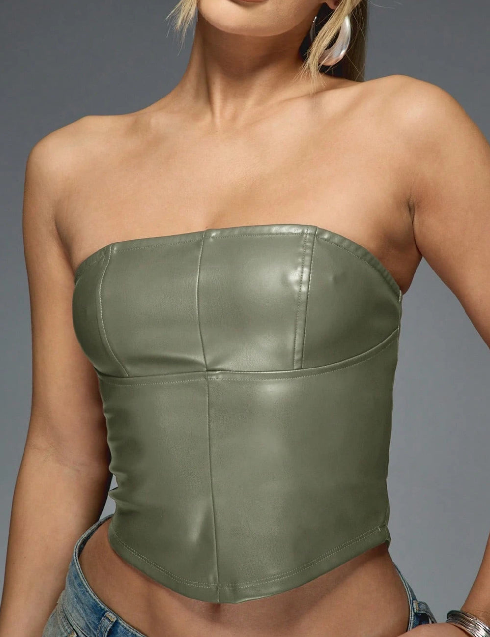 Top Shein, verde