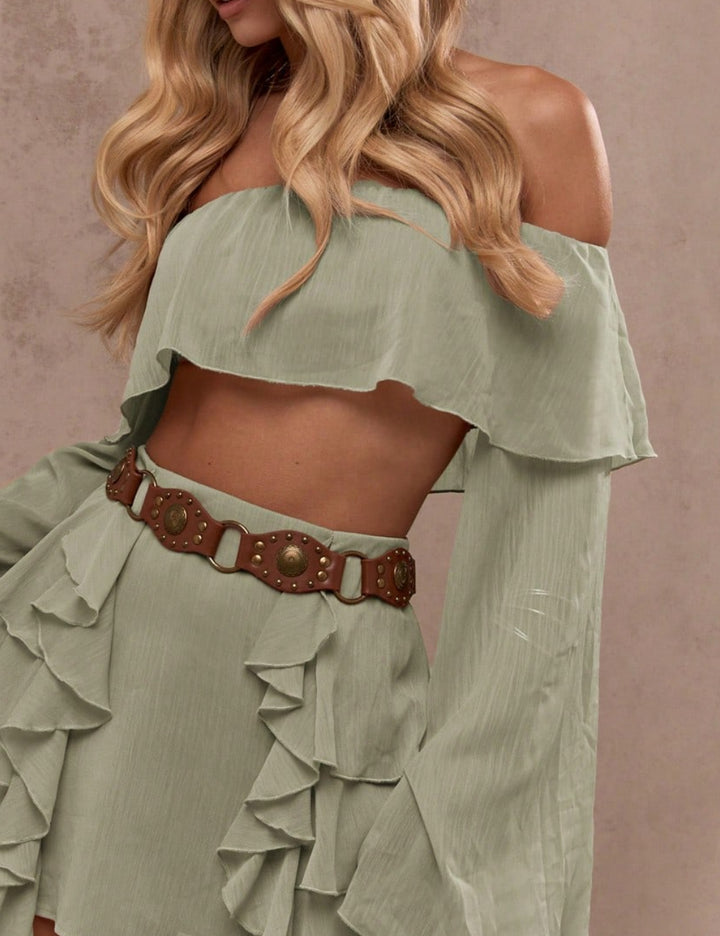 Top Shein, verde