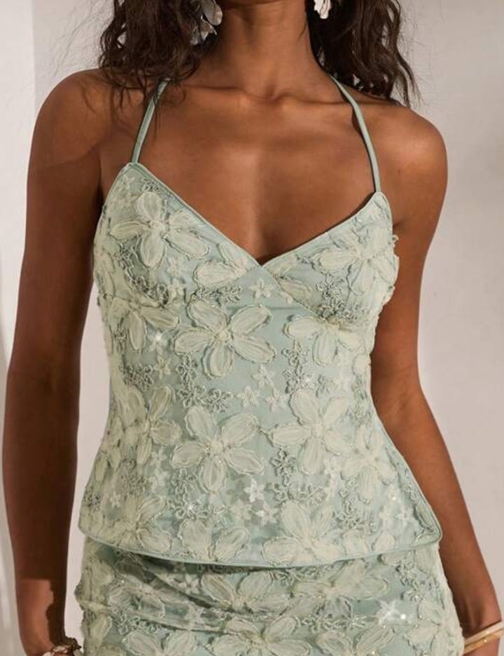 Top Shein, verde
