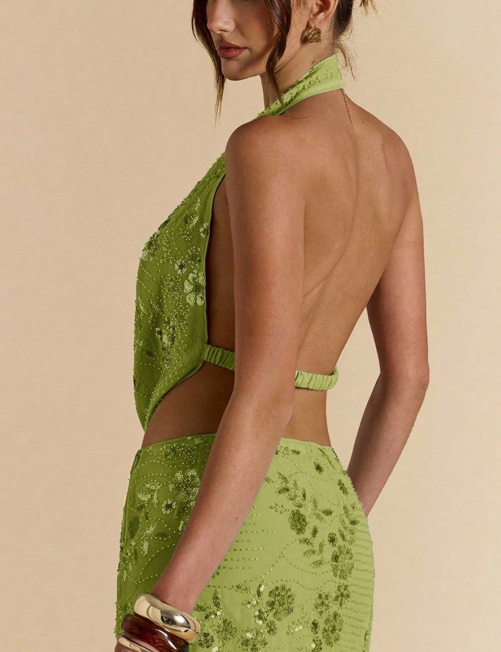 Top Shein, verde