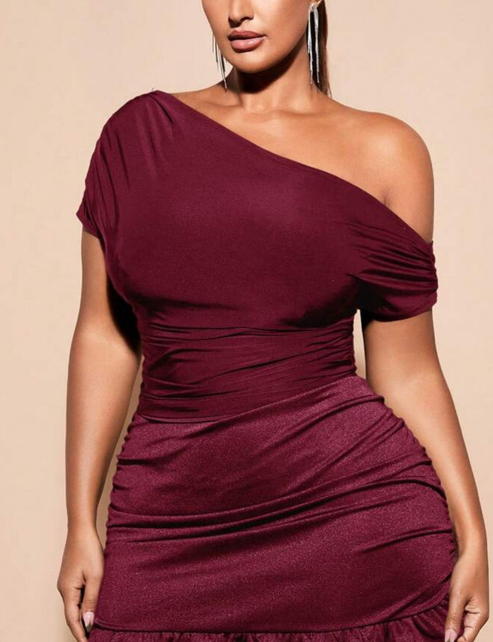 Top Shein, bordó