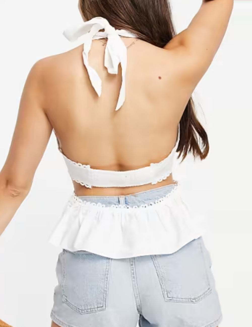 Top SkyLar Rose, alb