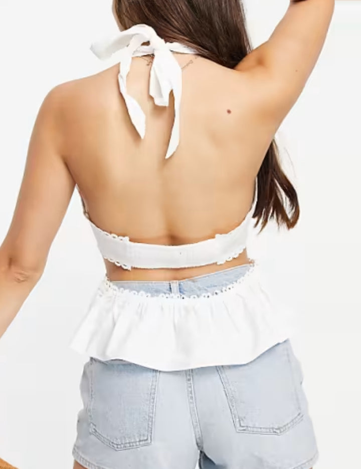 Top SkyLar Rose, alb