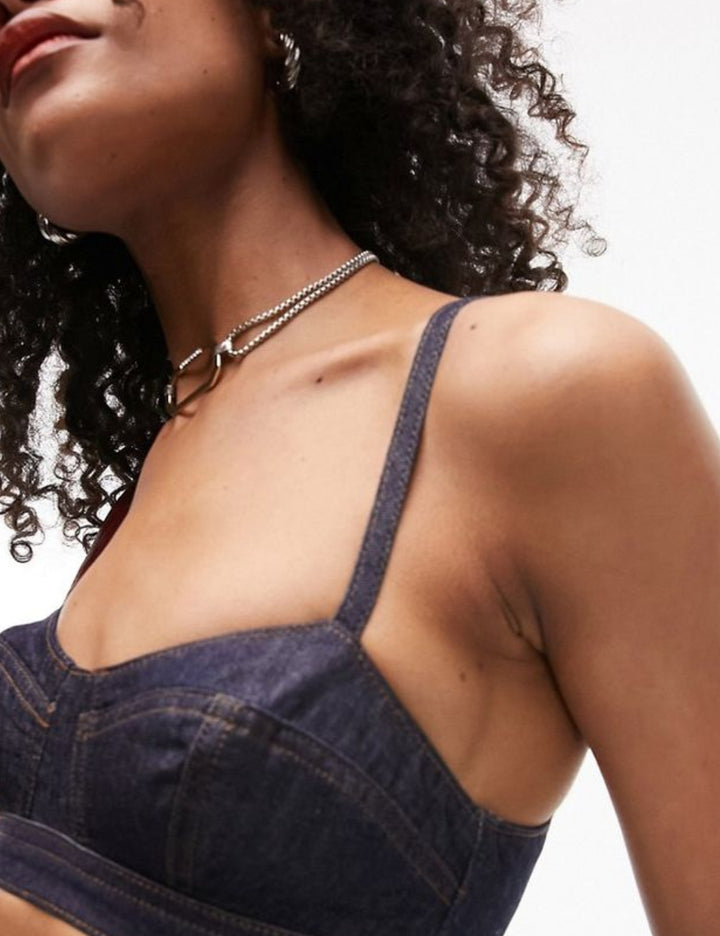 Top Topshop, albastru