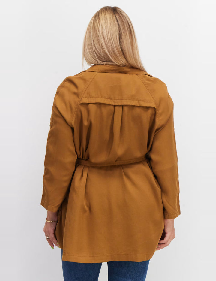 Trench scurt Vero Moda, maro